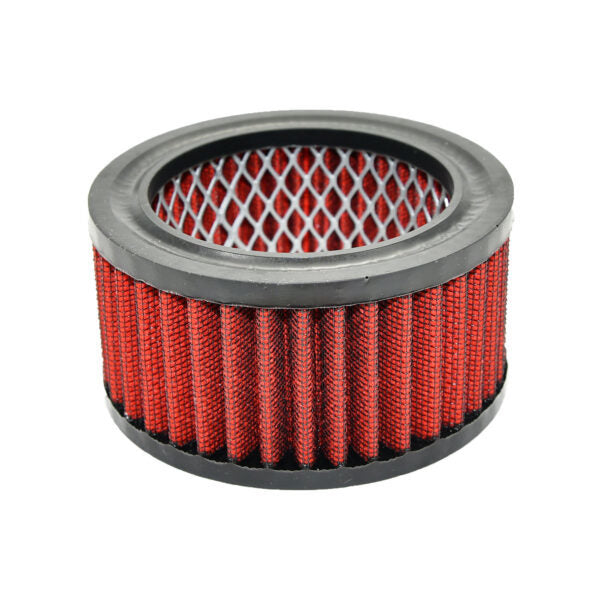 Specialty Products chrome - Archived Air Filter Element Wash able Round 4in x 2in Red