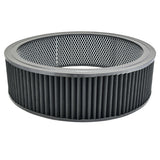 Specialty Products chrome - Archived Air Filter Element Wash able Round 14in x 4in