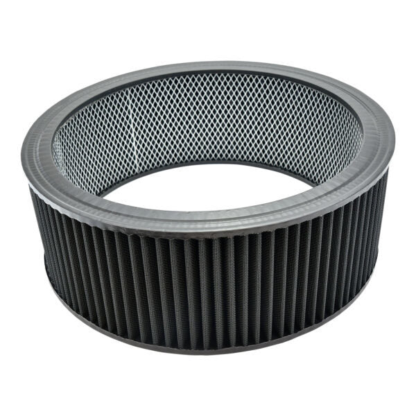 Specialty Products chrome - Archived Air Filter Element Wash able Round 14in x 5in