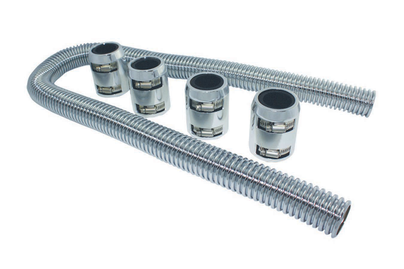 Specialty Products chrome - Archived Radiator Hose Kit 48in w/Polished Aluminum Cap