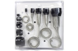 Hose Sleeving Kit  Black Braided Stainless Steel