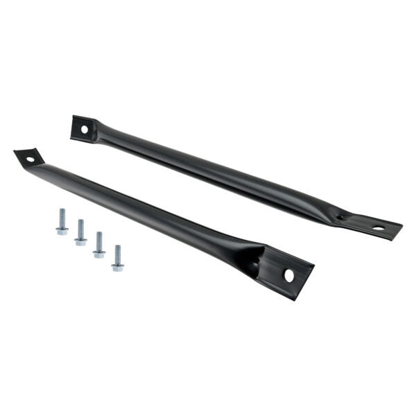 Specialty Products chrome - Archived Radiator Reinforce Bars 67-69 Camaro Black