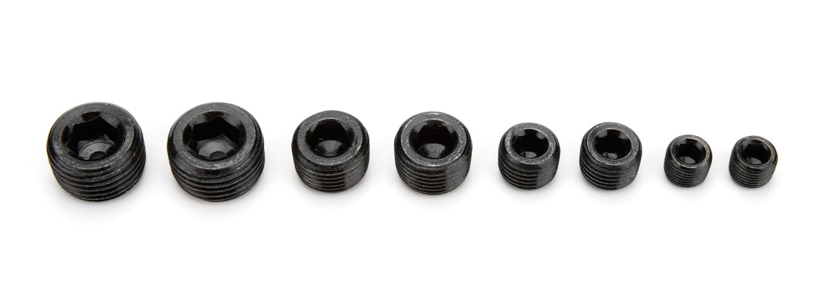 Specialty Products chrome - Archived Pipe Plugs Allen Head Black 8Pcs.