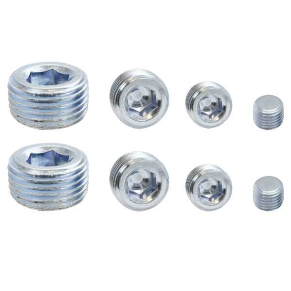 Specialty Products chrome - Archived Pipe Plugs Allen Head Zinc 8Pcs.