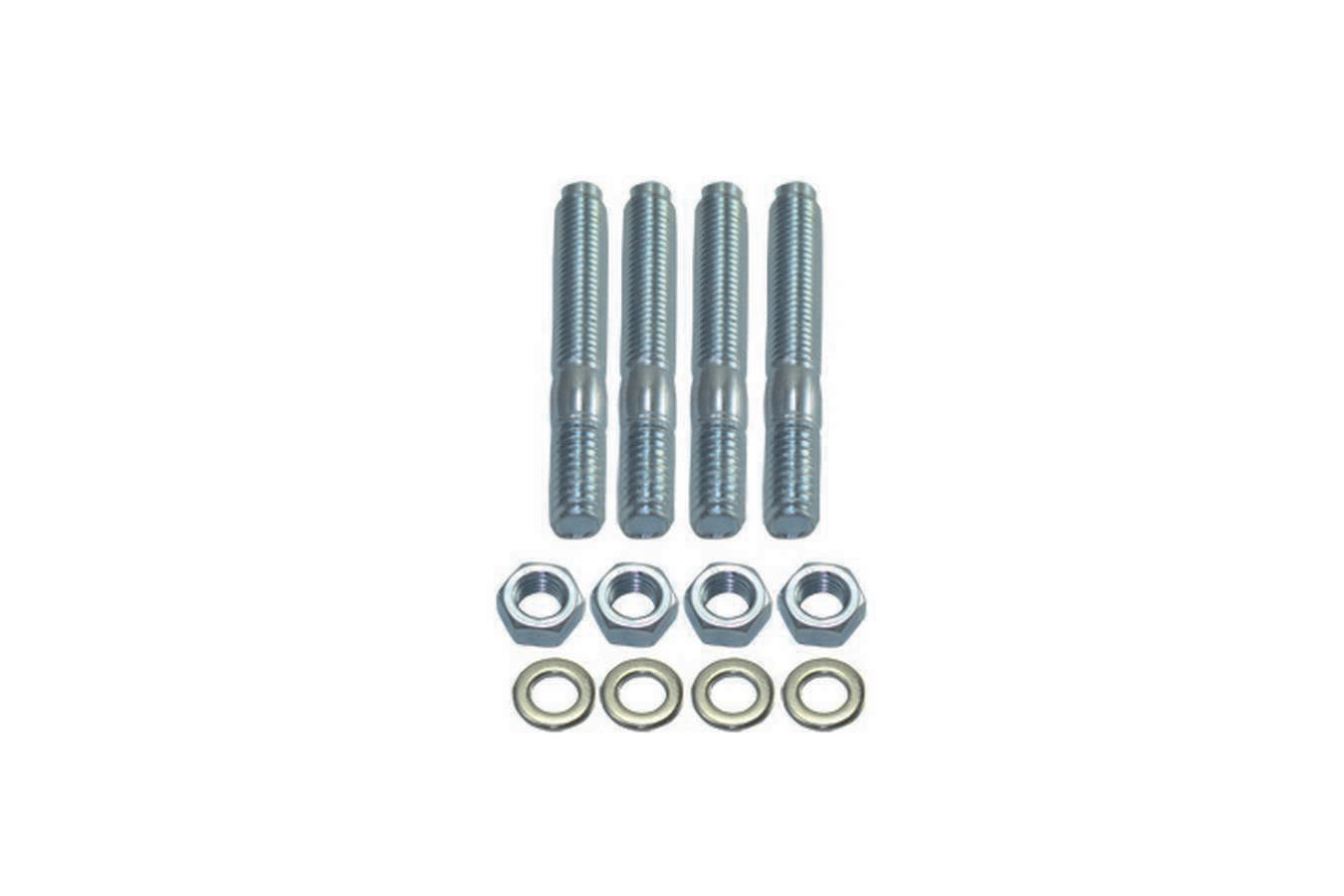 Specialty Products chrome - Archived Carb Stud Kit 2in Long 4 pc Set White Zinc Steel