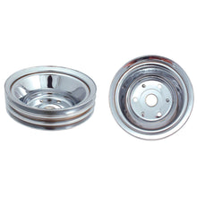 Cargar imagen en el visor de la galería, SBC LWP Lower Pulley Triple Groove Chrome