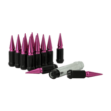 Load image into Gallery viewer, 5 LUG 12-1.50 SHORT SPIKE KIT PINK