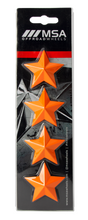 Load image into Gallery viewer, MSA STAR LOGO - ORANGE (4PK) - MSA WHEEL