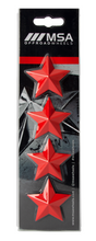 Load image into Gallery viewer, MSA STAR LOGO - RED (4PK) - MSA WHEELS