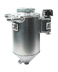 Stef's Performance Products Drag Race Alum. D/S Tank 6qt. 7in Dia.x 14-3/4in