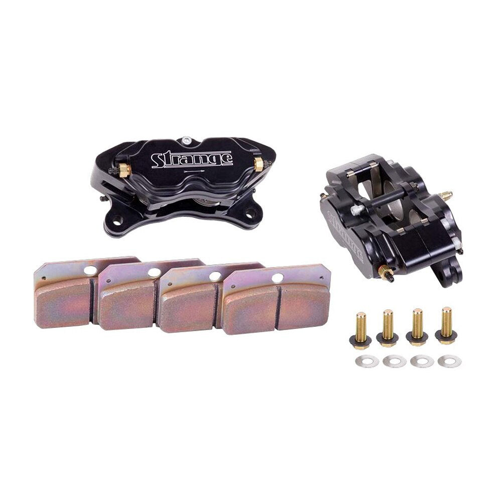 Strange Engineering Strange 4-Piston Caliper Kit w/Hard Pads/Pr.