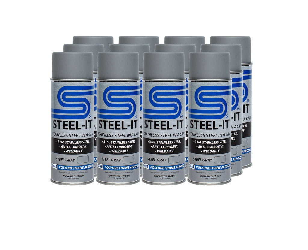 STEEL-IT Steel Gray Polyurethane Case 12 x 14oz Can