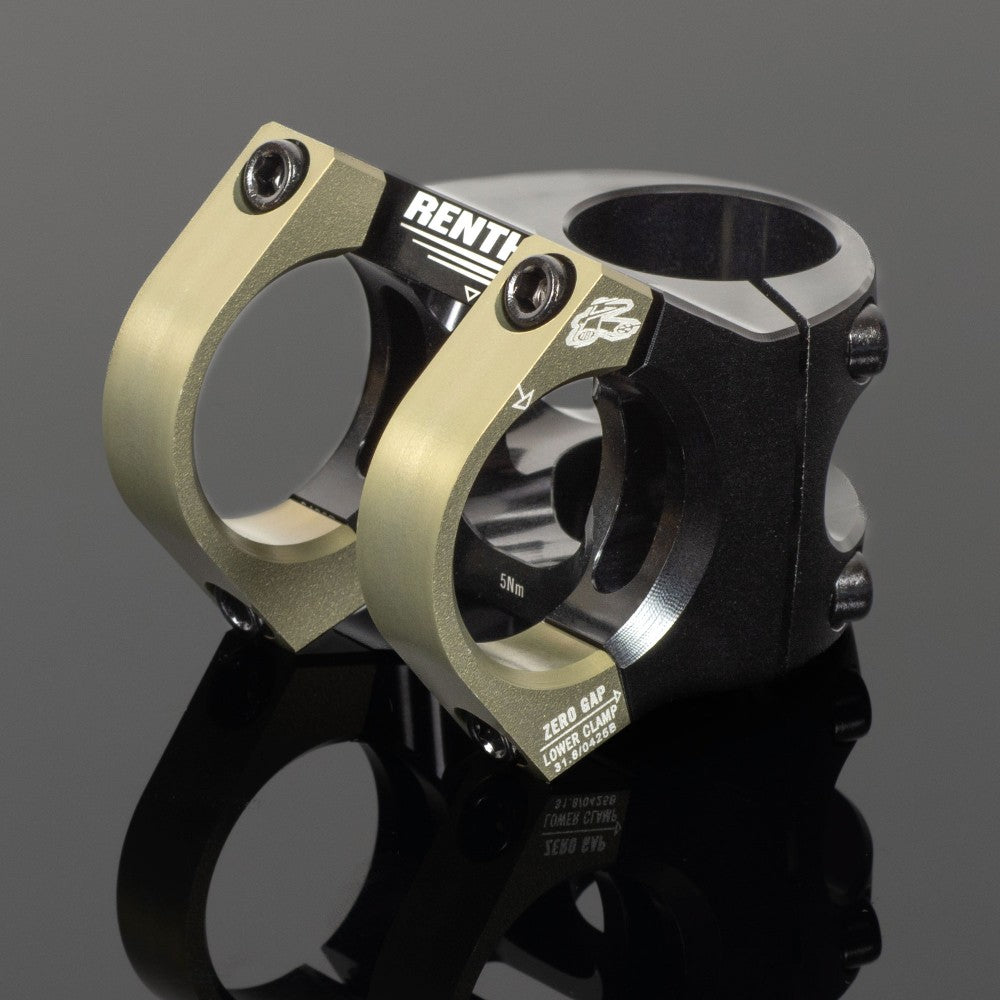 Renthal V2 Apex Stem 31.8 x 40 mm. -  Black/AluGold