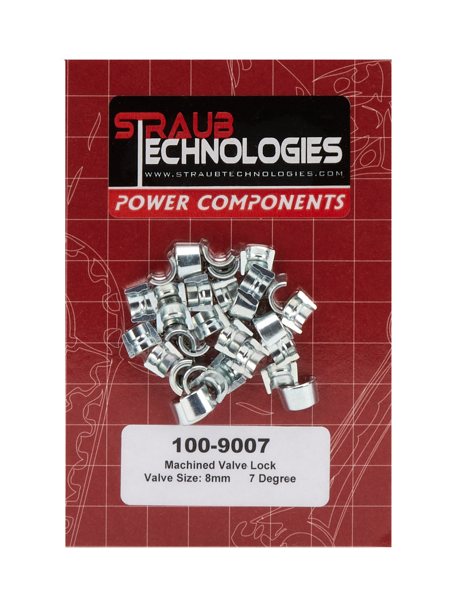 Straub Technologies Valve Locks 7-Deg 8mm Machined Steel 16pk