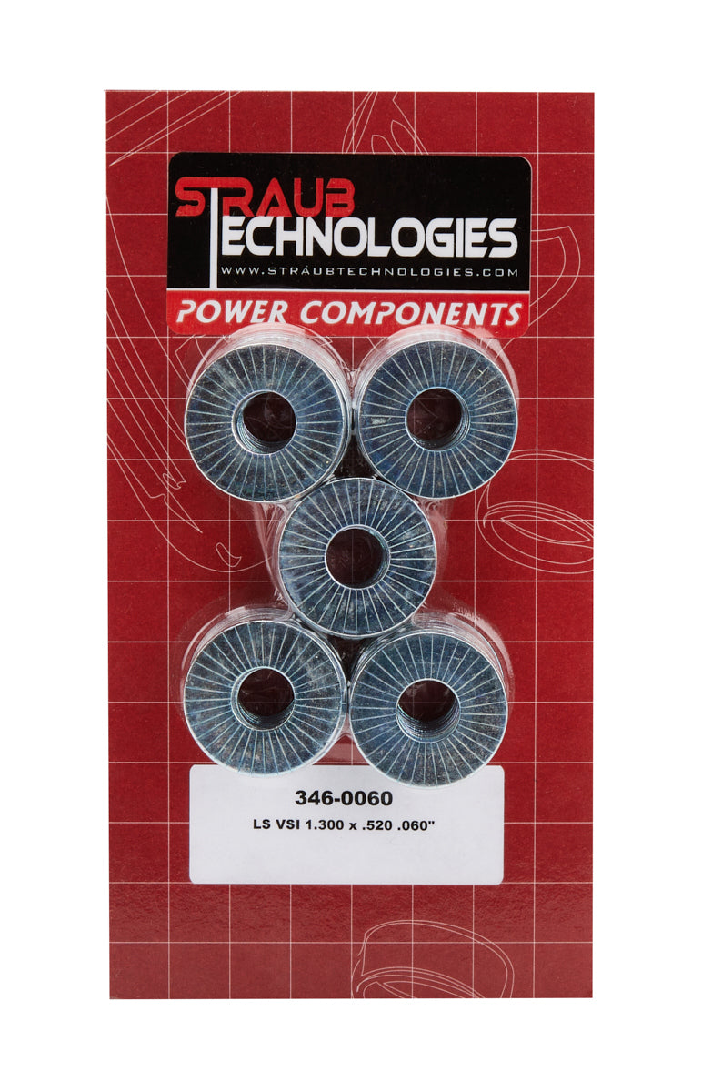 Straub Technologies Valve Spring Shims 50pk .060 GM LS Engines