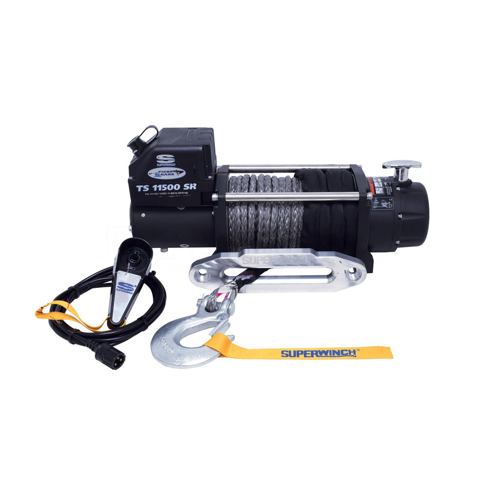 Superwinch Tiger Shark 11500SR Winc h 11500lb Synthetic Rope