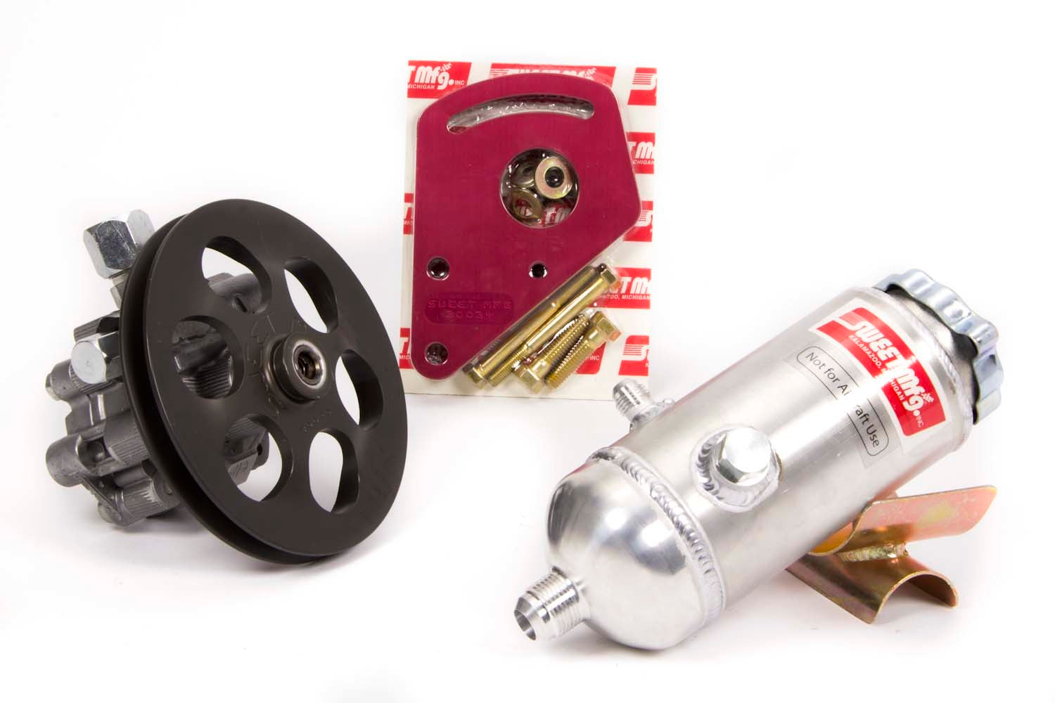 Sweet Manufacturing Power Steering Kit with Toyota Pump Block Mnt