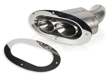 Cargar imagen en el visor de la galería, Through body Exhaust Tip Angled-Oval 3in Inlet