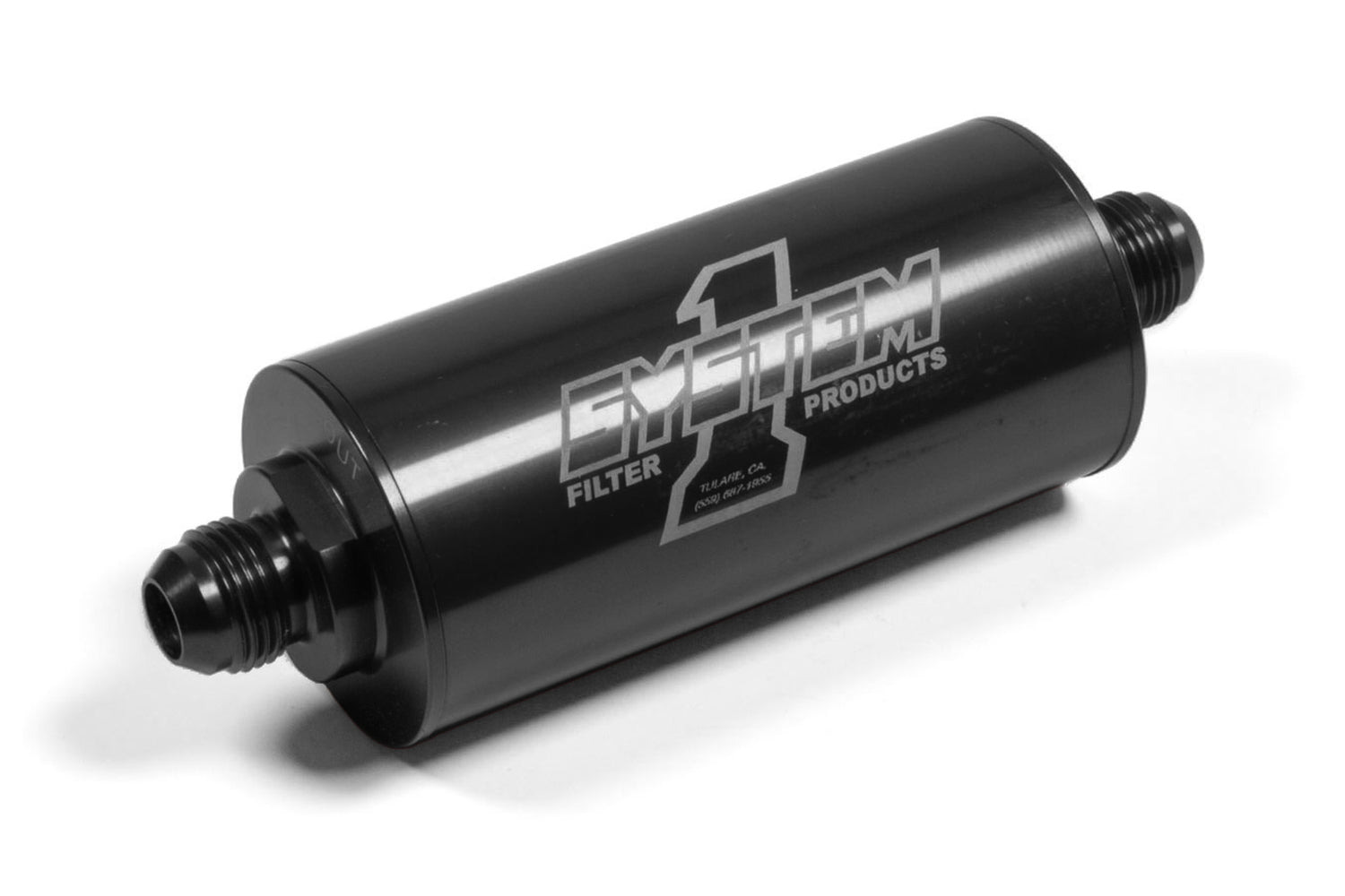 System One Inline Oil Filter w/8an Fittings - Medium Length