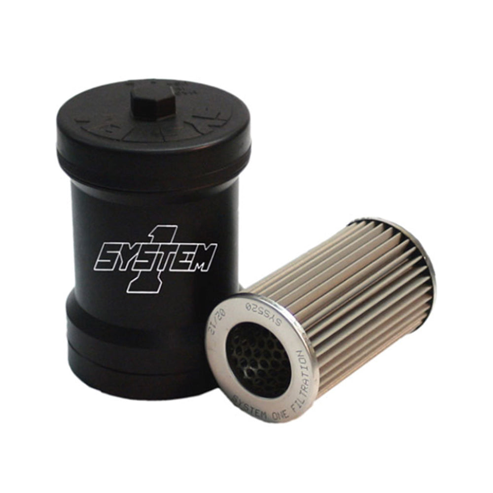 System One Billet Fuel Filter - 10-Micron No Bypass