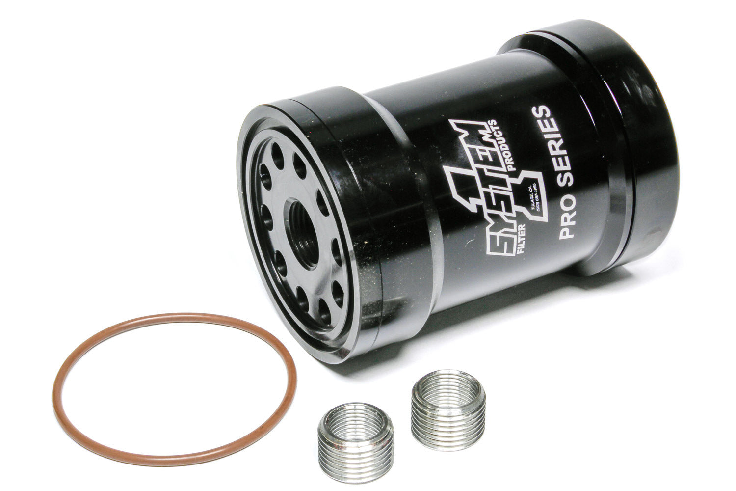 System One Billet Oil Filter w/Blt Cap 75 Micron - Black
