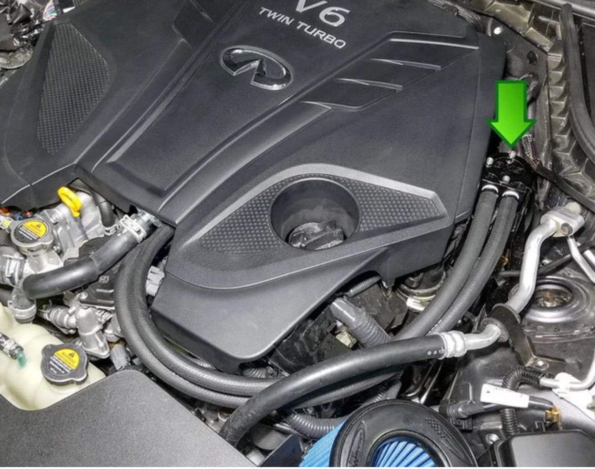 BMS Compact Oil Catch Can Kit for Infiniti Q50/Q60 3.0T VR30 - view 5