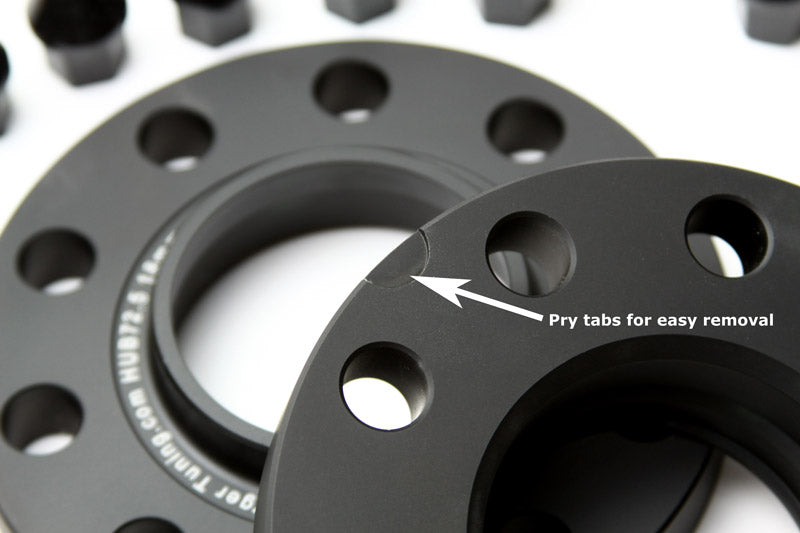 Mini Cooper R60 Countryman & R61 Paceman Wheel Spacers by BMS w/10 Black Extended Wheel Bolts (Pair, 2 Wheels) - view 4