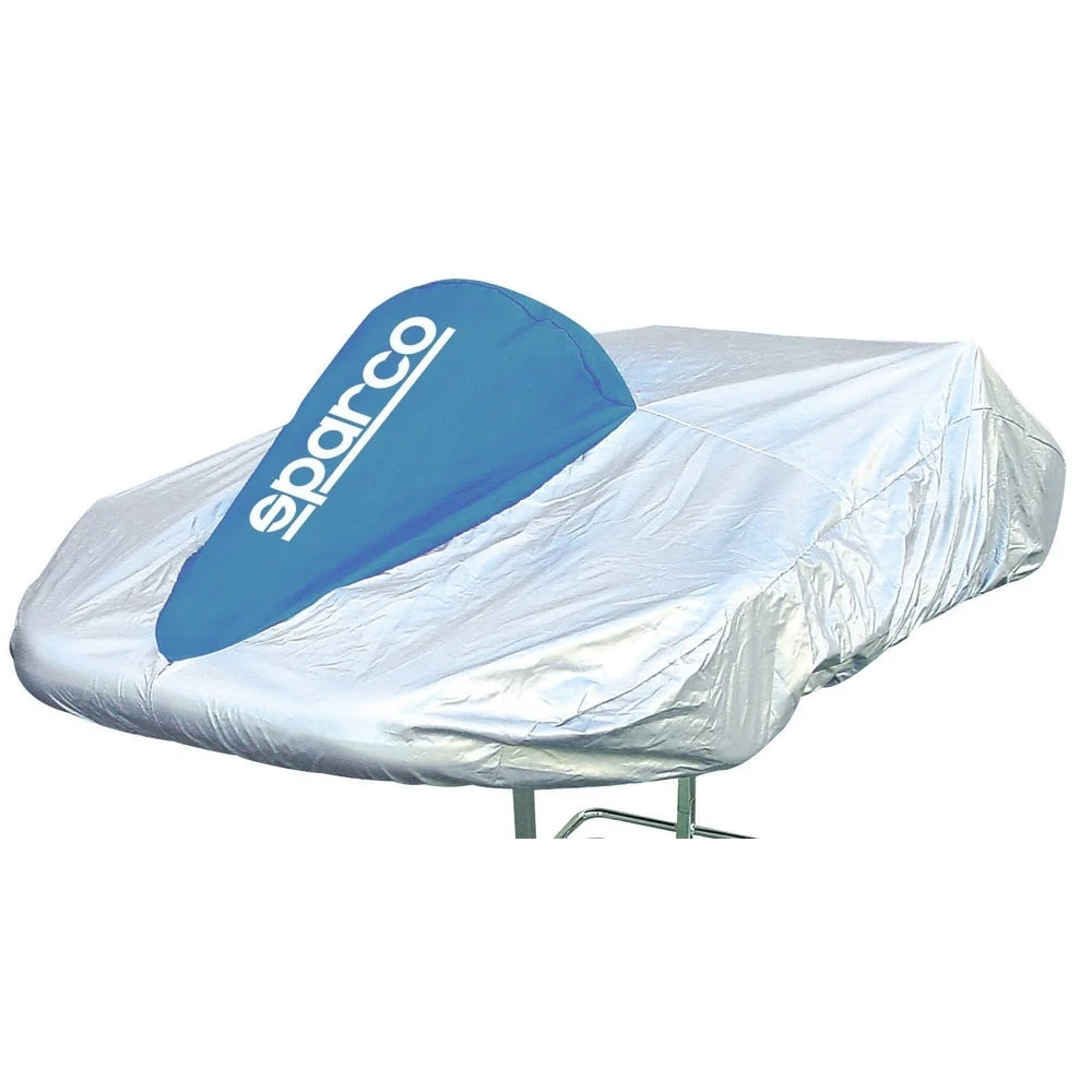 Sparco Kart Cover Silver/Blue