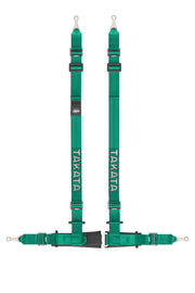 TAKATA Harness Drift 4 Pt Bolt- 2in Shldr & Lap Green