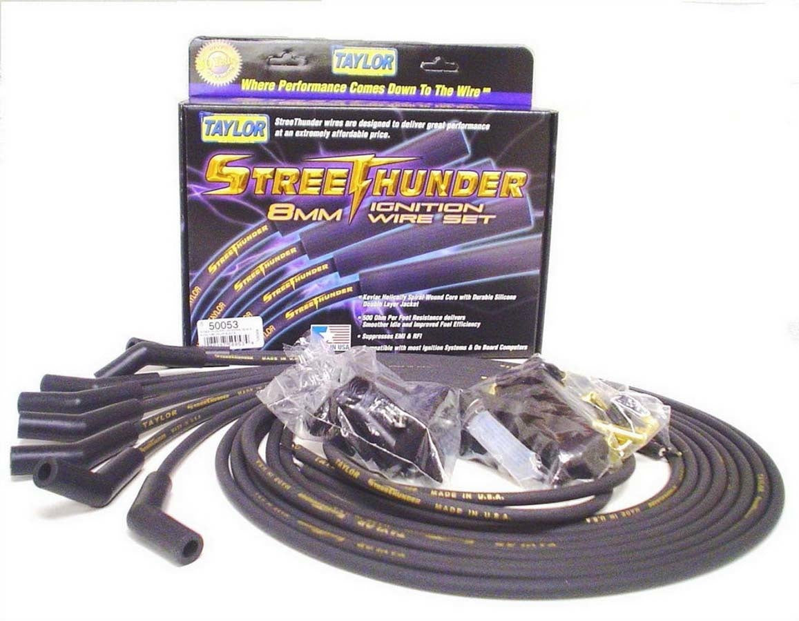Taylor Cable Univ Streethunder Plug Wire Set 135 Deg Black
