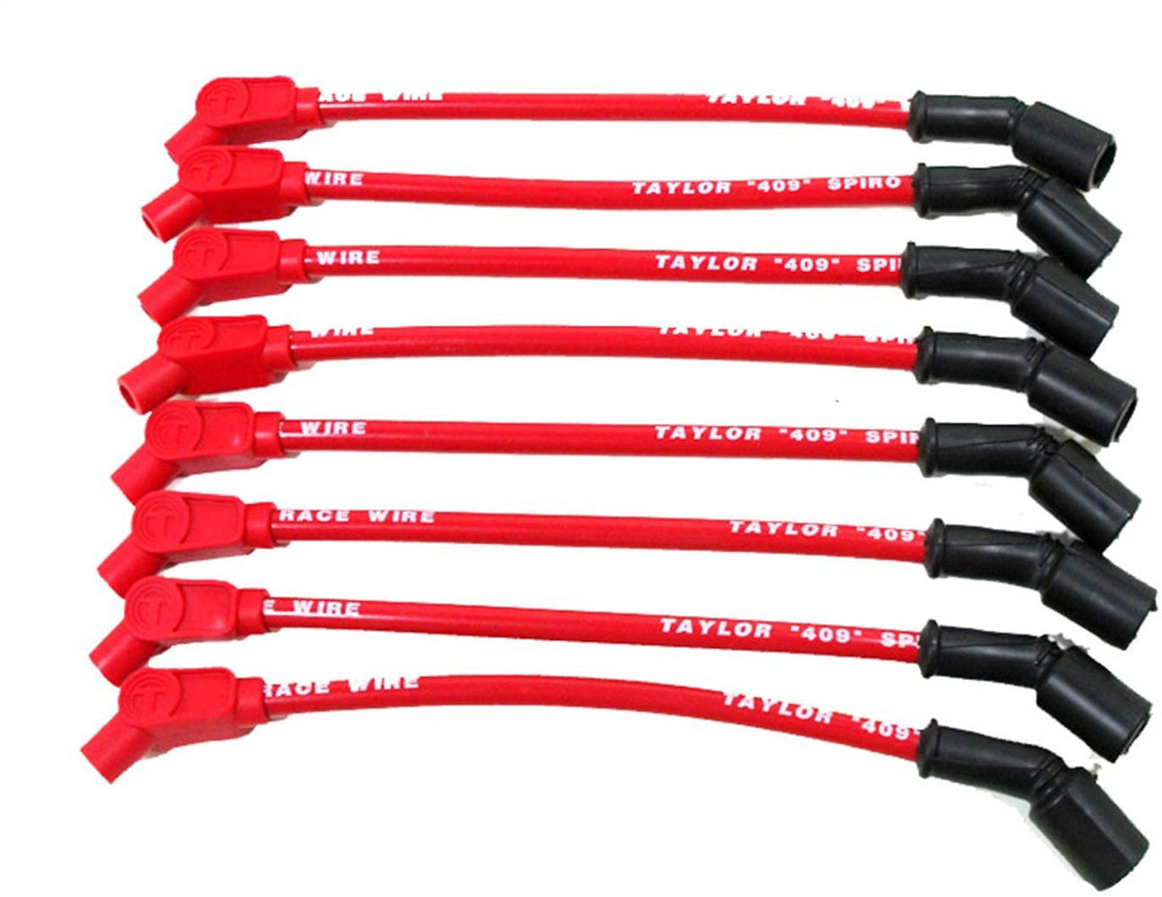 Taylor Cable 409 Spiro-Pro Plug Wire Race Set 135-Deg Red