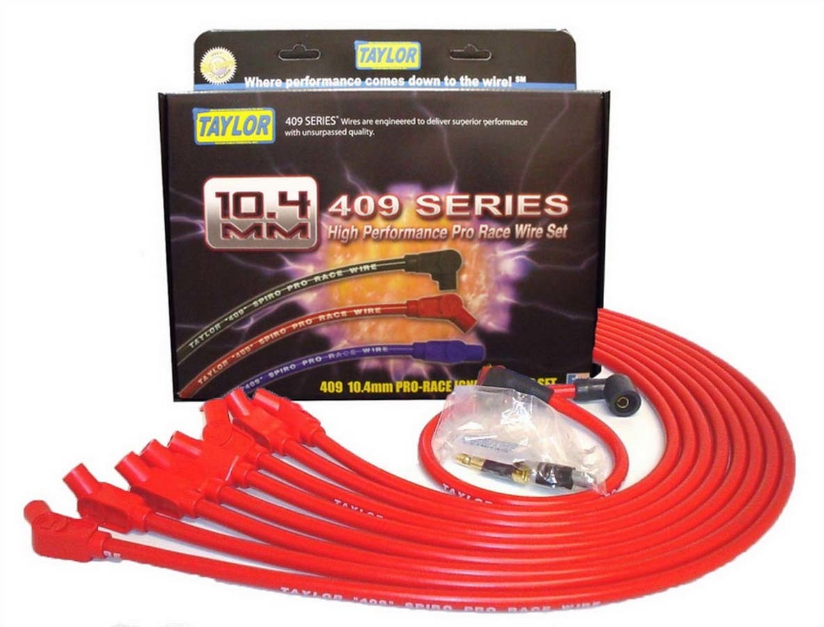 Taylor Cable 409 10.4mm Spiro-Pro Race Plug Wire Set - Red