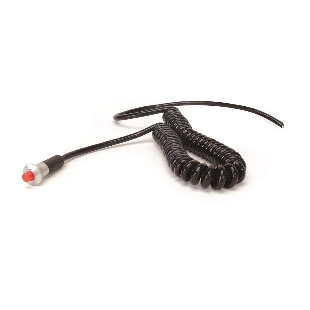TCI Automotive Momentary Micro Switch w/ 18-Gauge Spiral Cord — 12V 10A