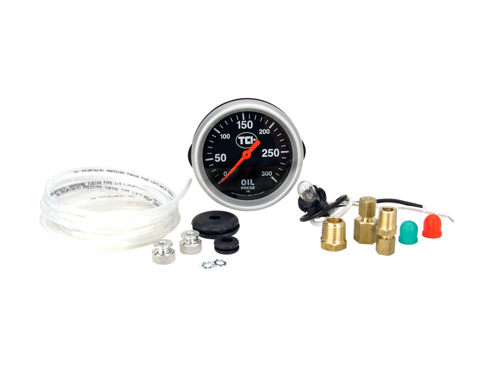 TCI Automotive Pressure Gauge 2-5/8 Transmission Black Face