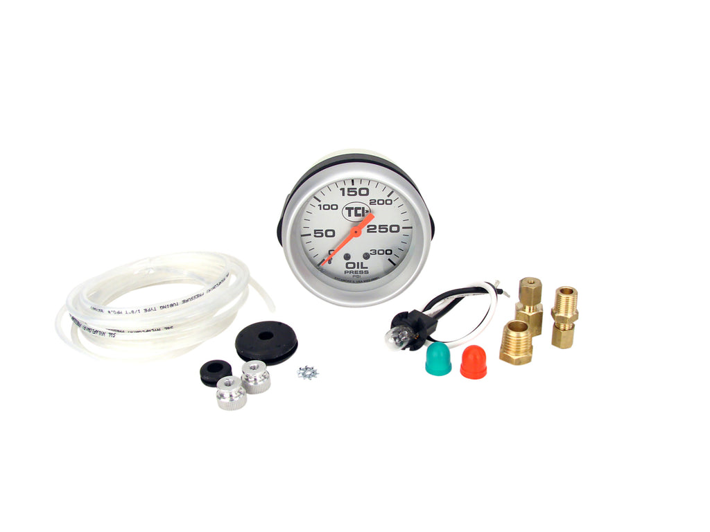 TCI Automotive Pressure Gauge 2-5/8 Transmission Silver Face