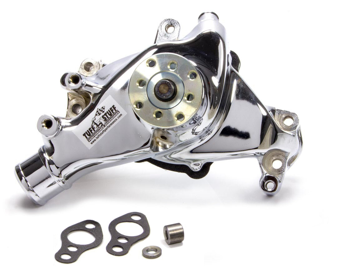 Tuff Stuff Performance Accessories 69-96 SBC Water Pump Long Chrome SuperCool