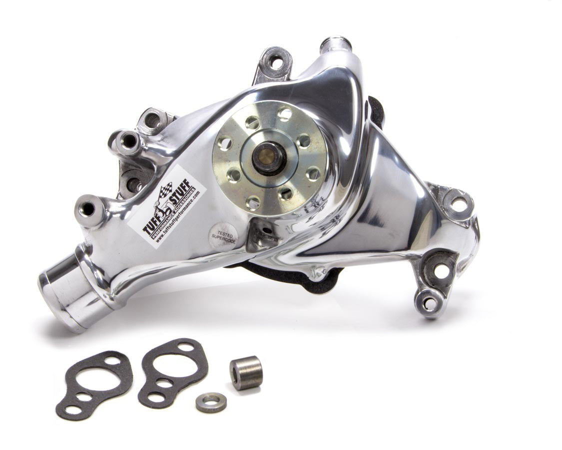 Tuff Stuff Performance Accessories 69-96 SBC Water Pump Long Polished SuperCool
