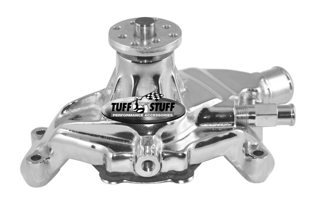 Tuff Stuff Performance Accessories84-91 SBC Corvette Water Pump Polished Aluminum