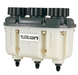 Tilton Reservoir Plastic 3-Chamber AN-4 Fittings