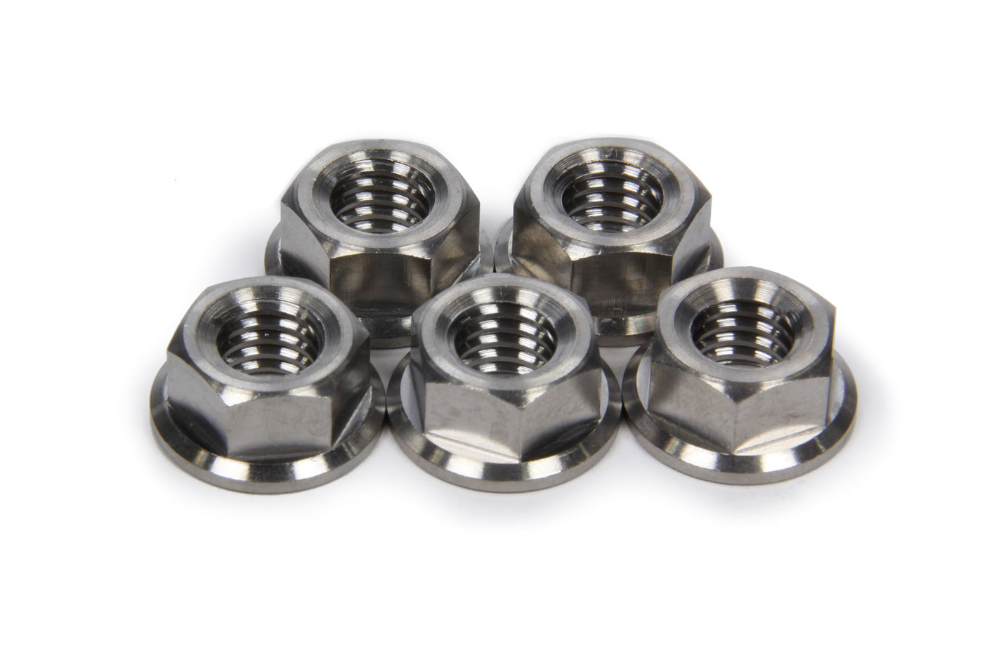 TI22 Performance Front Hub Flange Nuts Titanium 3/8-16 5pk