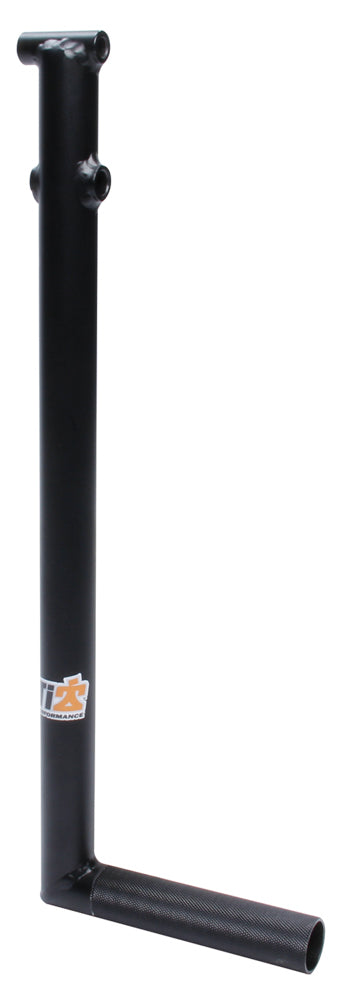 TI22 Performance Chromoly Brake Pedal 1in Raised Rail Black