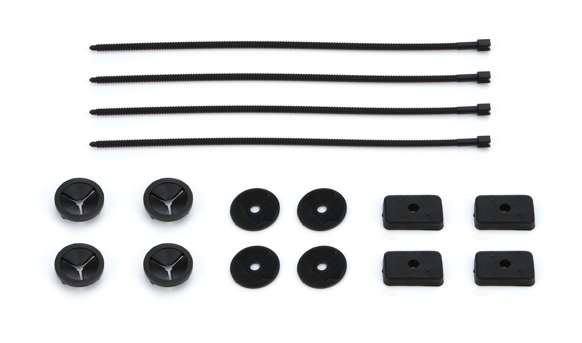 TI22 Performance Radiator Screen Mounting Kit Ste of 4 Black Nylon
