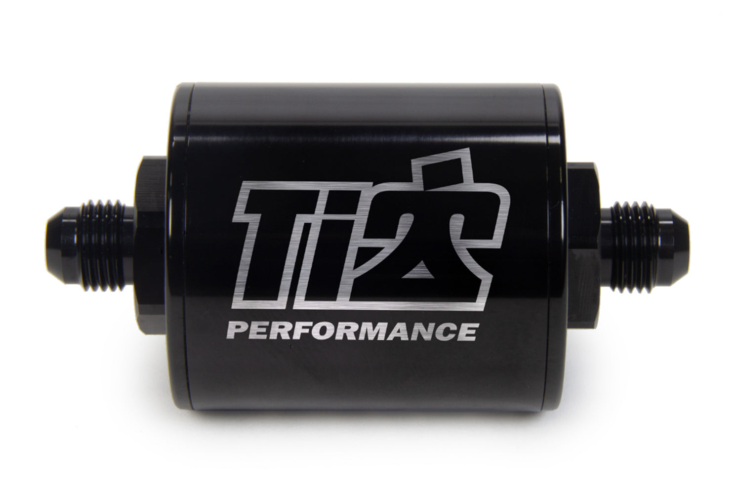 TI22 Performance 6 AN Fuel Filter Short Style 100 Micron Black