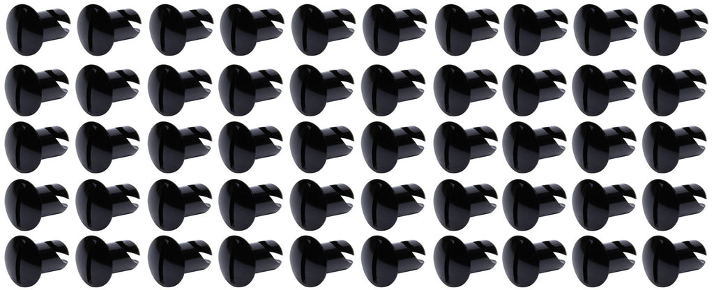 TI22 Performance Oval Head Dzus Buttons .500 Long 10 Pack Black