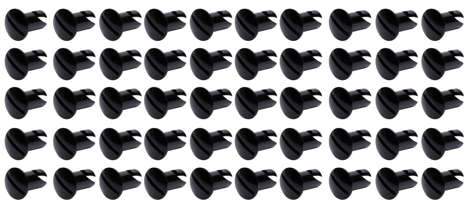TI22 Performance Oval Head Dzus Buttons .550 Long 50 Pack Black