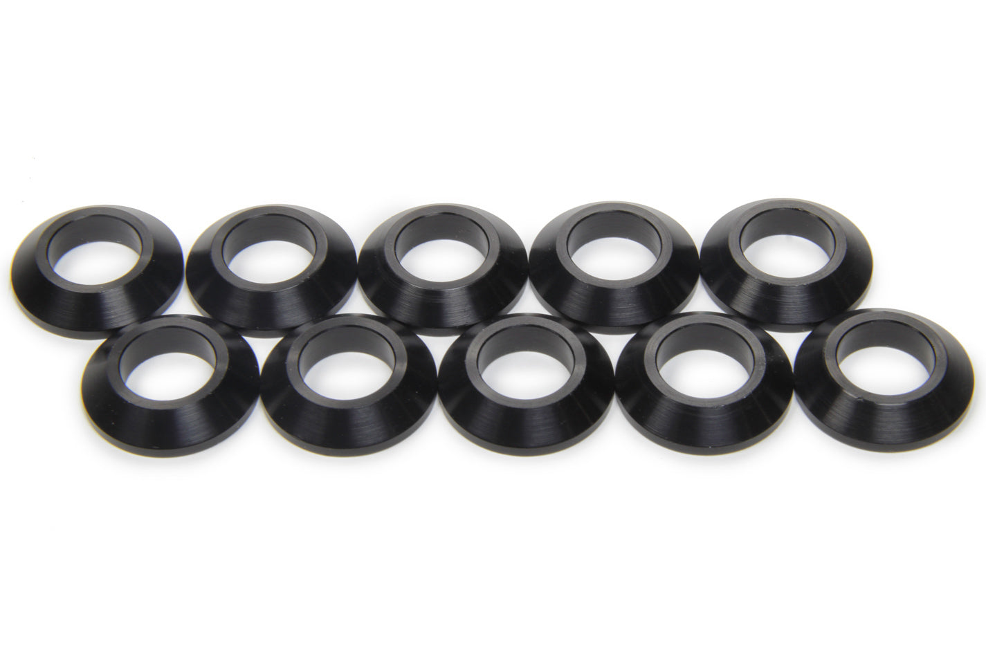 TI22 Performance Tapered Spacers 1/2in ID 1/4in Thick Black 10pk