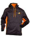 Sport-Tek Black Orange Ti22 Hoodie Small