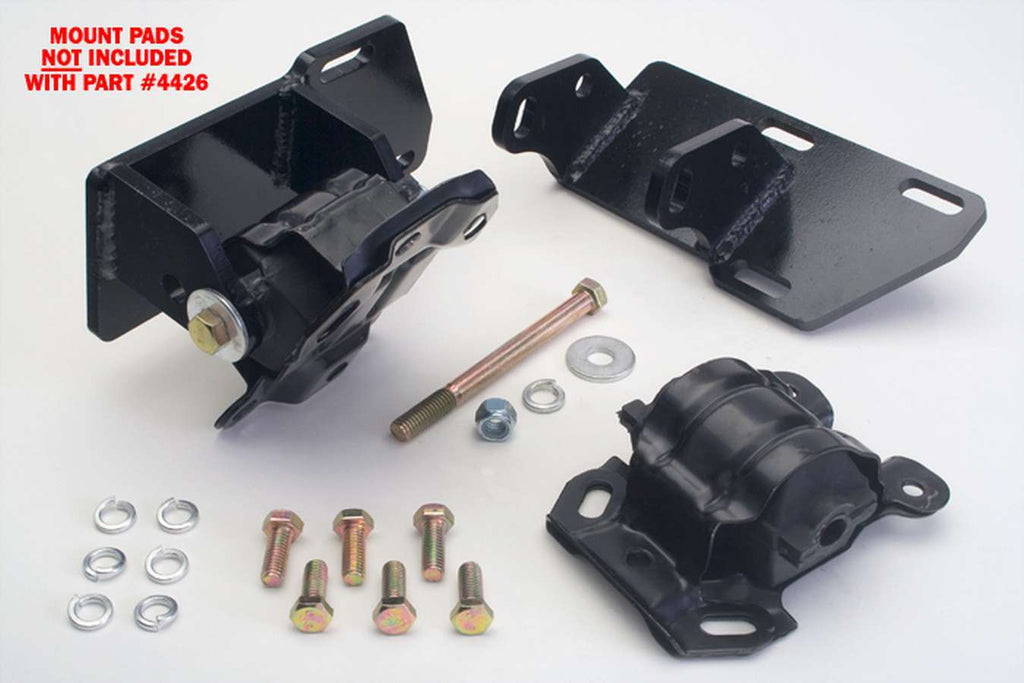 Soportes de motor de conversión SBC Trans-Dapt Performance Into 4WD S-10