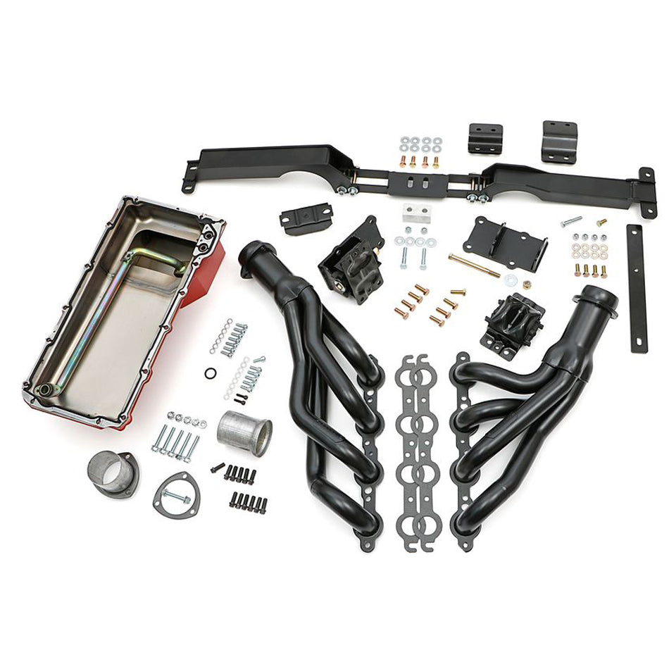 Kit de caja de intercambio de rendimiento Trans-Dapt para motor LS en carrocería G de GM de 1982 a 1988