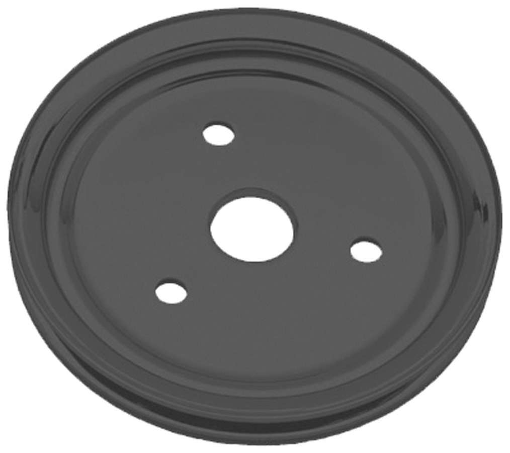 SBC SWP Crankshaft Pulley 1 Groove Black